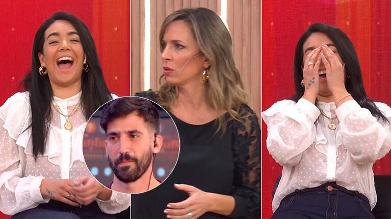 La pícara reacción de Ángela Leiva cuando Sandra Borghi le preguntó en vivo si chapó con el productor de ShowMatch
