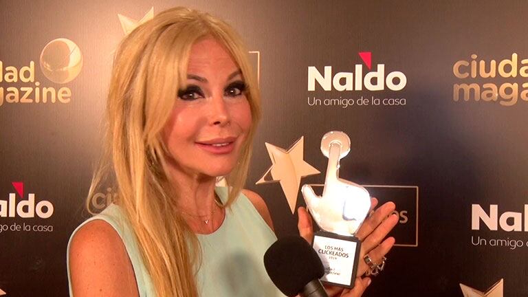 Graciela Alfano, una estrella premiada en Los Más Clickeados 2019