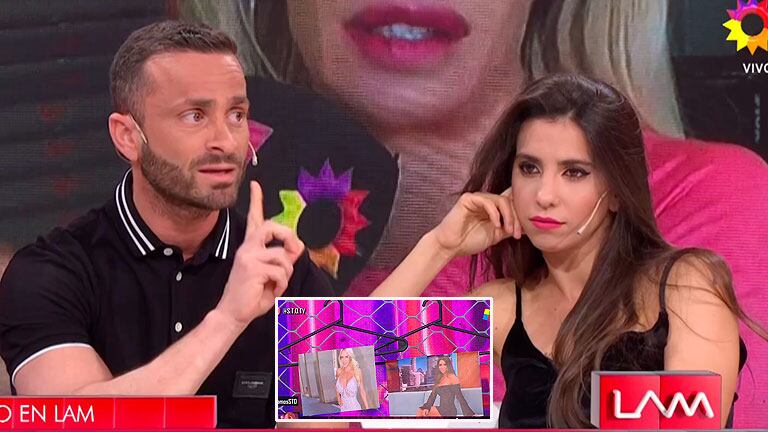 El fastidio de Cinthia Fernández por la respuesta de Martín Baclini en un juego de televisión