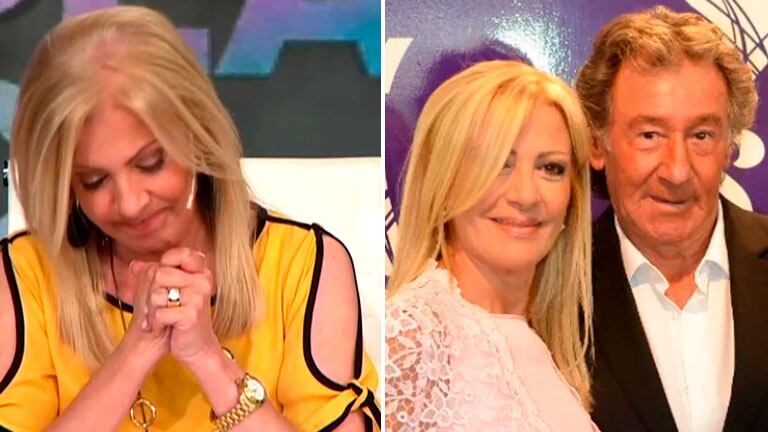 Susana Roccasalvo no pudo superar la emoción de recordar a su marido, fallecido hace cuatro años