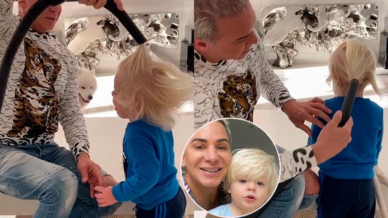 Flavio Mendoza y un cuestionado video usando una aspiradora en el pelo de Dionisio
