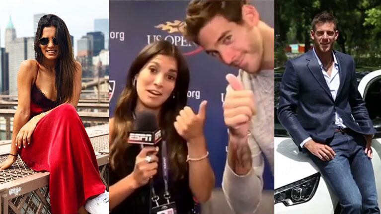 Juan Martín del Potro y el rumor de buena onda con la periodista deportiva Agostina Larroca