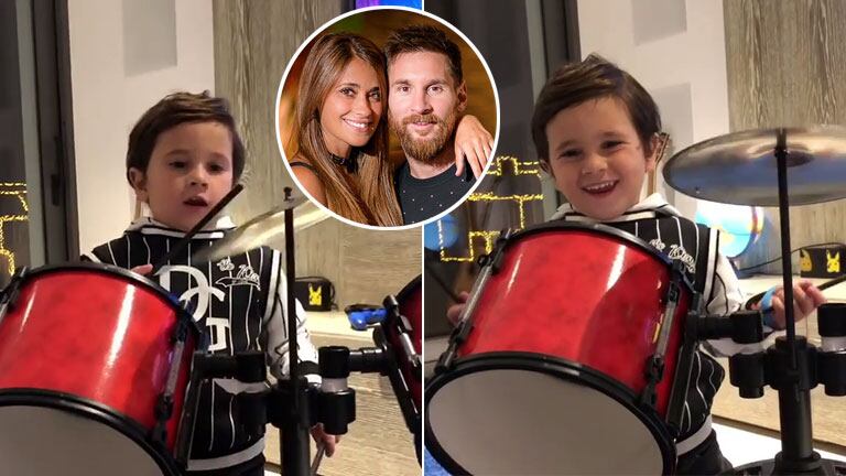El video de Mateo Messi y su clase magistral de batería