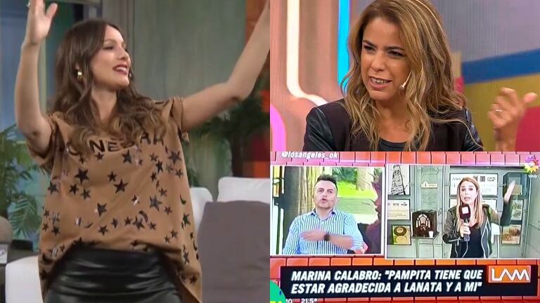 Pampita, contundente, tras leer una crítica de Marina Calabró: "En este estado divino en el que estoy, todo me resbala"