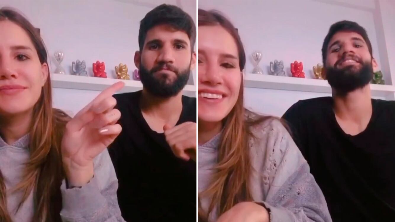 Mica Tinelli y Lisandro López se animaron al desafío de parejas en cuarentena de Tiktok