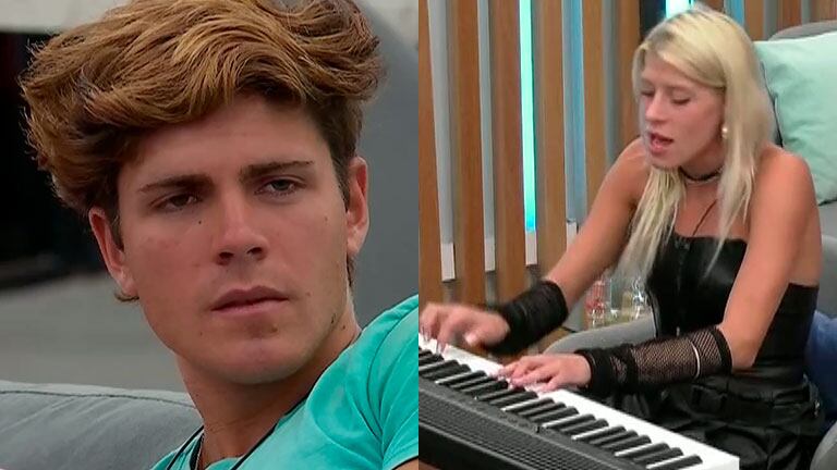 Camila cantó y tocó el piano en Gran Hermano y Marcos o no lo perdió de vista 