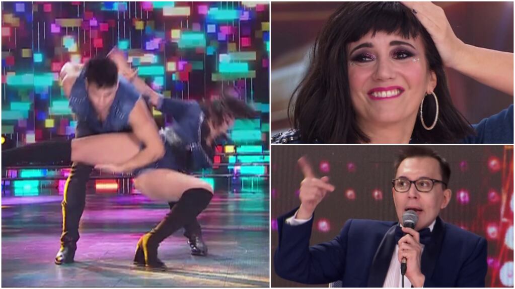 La caída de Griselda Siciliani en el cuarteto del Súper Bailando