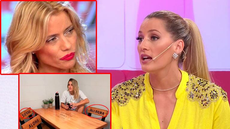 Mica Viciconte aclaró en LAM si fue una provocación para Nicole mostrar las sillas personalizas que les hizo a sus hijas