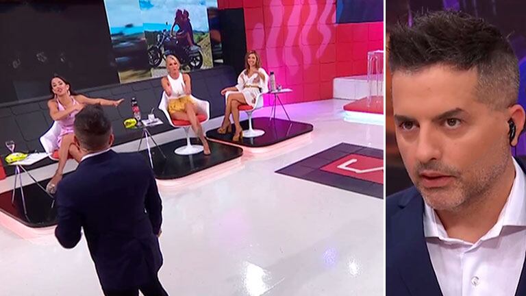 ¡Se fastidió en vivo! Ángel de Brito amenazó con irse de LAM