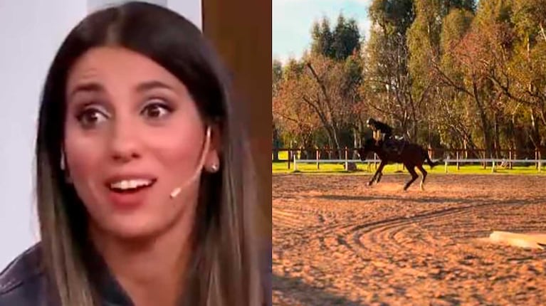 El desesperante momento que vivió Cinthia Fernández: su hija se cayó del caballo y salió corriendo