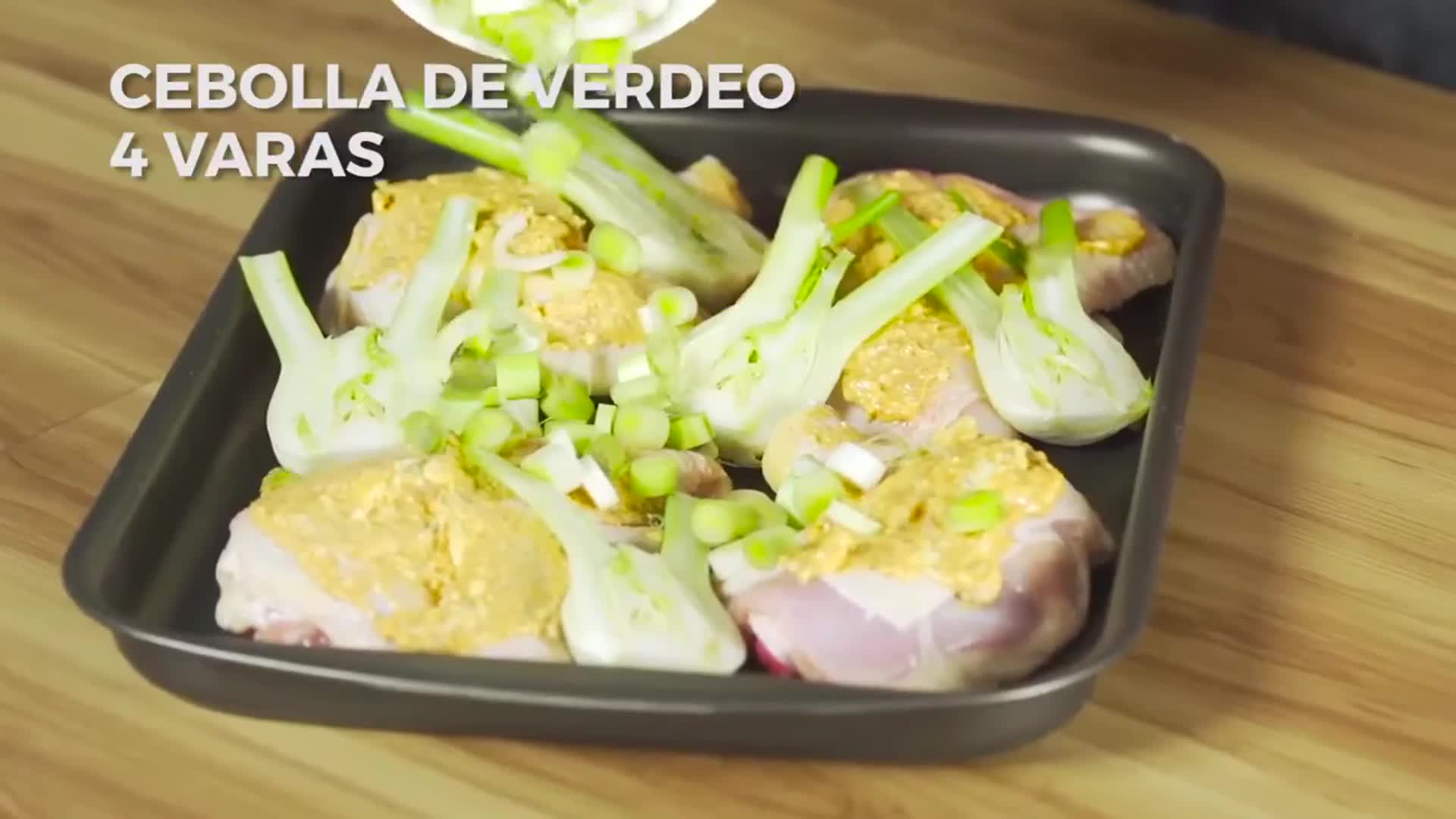 Pollo al horno al limón