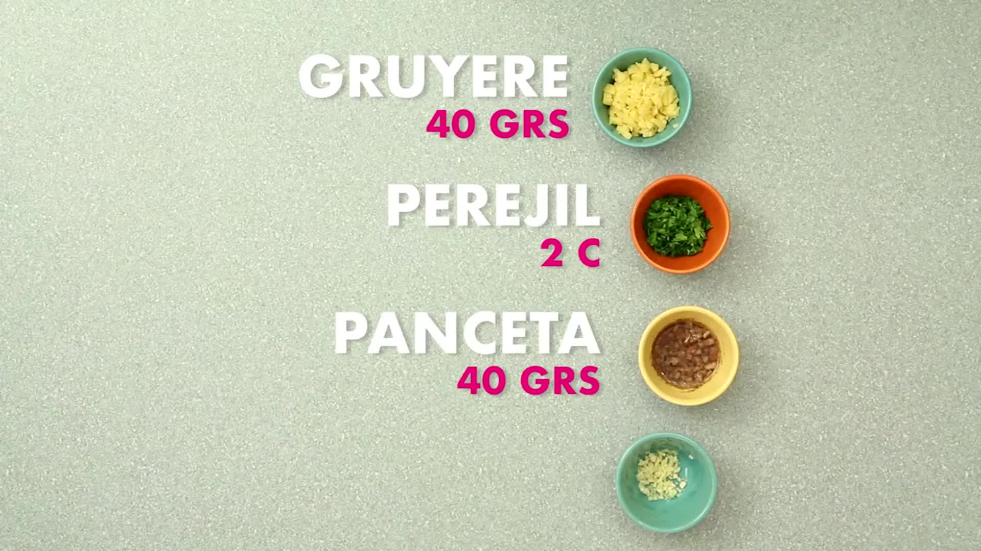 Gougeres con panceta