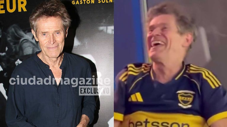 Willem Dafoe llegó a la Argentina, presentó su película y gritó los goles de Boca
