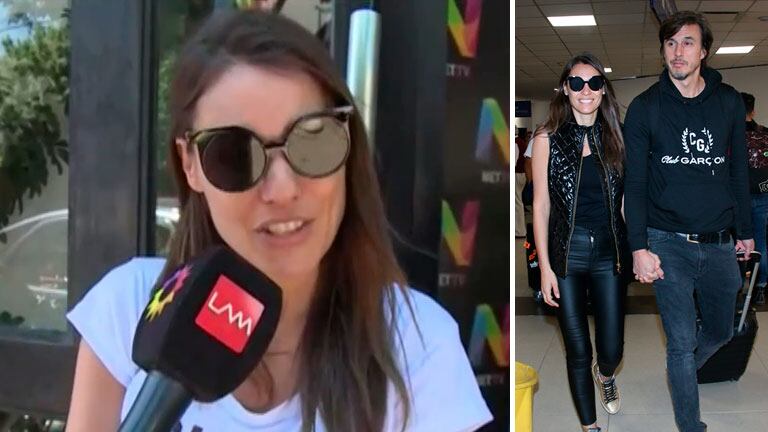 Pampita habló de los rumores embarazo a su regreso de París
