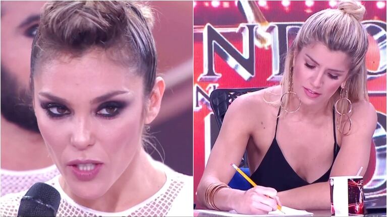 La reacción de Laurita Fernández en la previa de Becky Vázquez