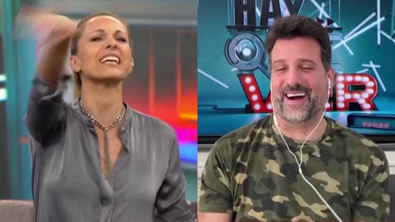 El divertido ida y vuelta de Denise Dumas y José María Listorti: "¡Qué lindo hacer eso de ‘sácamelo del aire!"
