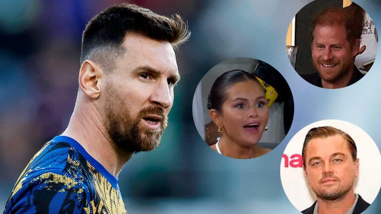 Leo Messi se convirtió en un imán de celebridades: lo vieron Leo DiCaprio, Harry y Meghan y dos Spider-Man