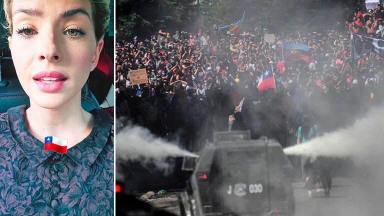 China Suárez apoyó a los manifestantes chilenos: “Cuenten conmigo y con mis redes”