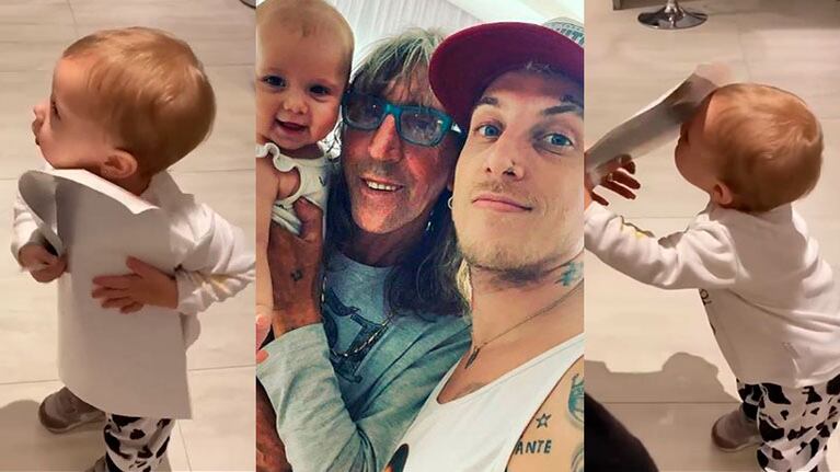 El Polaco se emocionó por el conmovedor gesto de Abril al ver un retrato de su papá, a un mes de su muerte: "Mi amor"