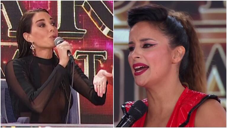 Lourdes Sánchez y Laura Fidalgo se cruzaron en el Súper Bailando