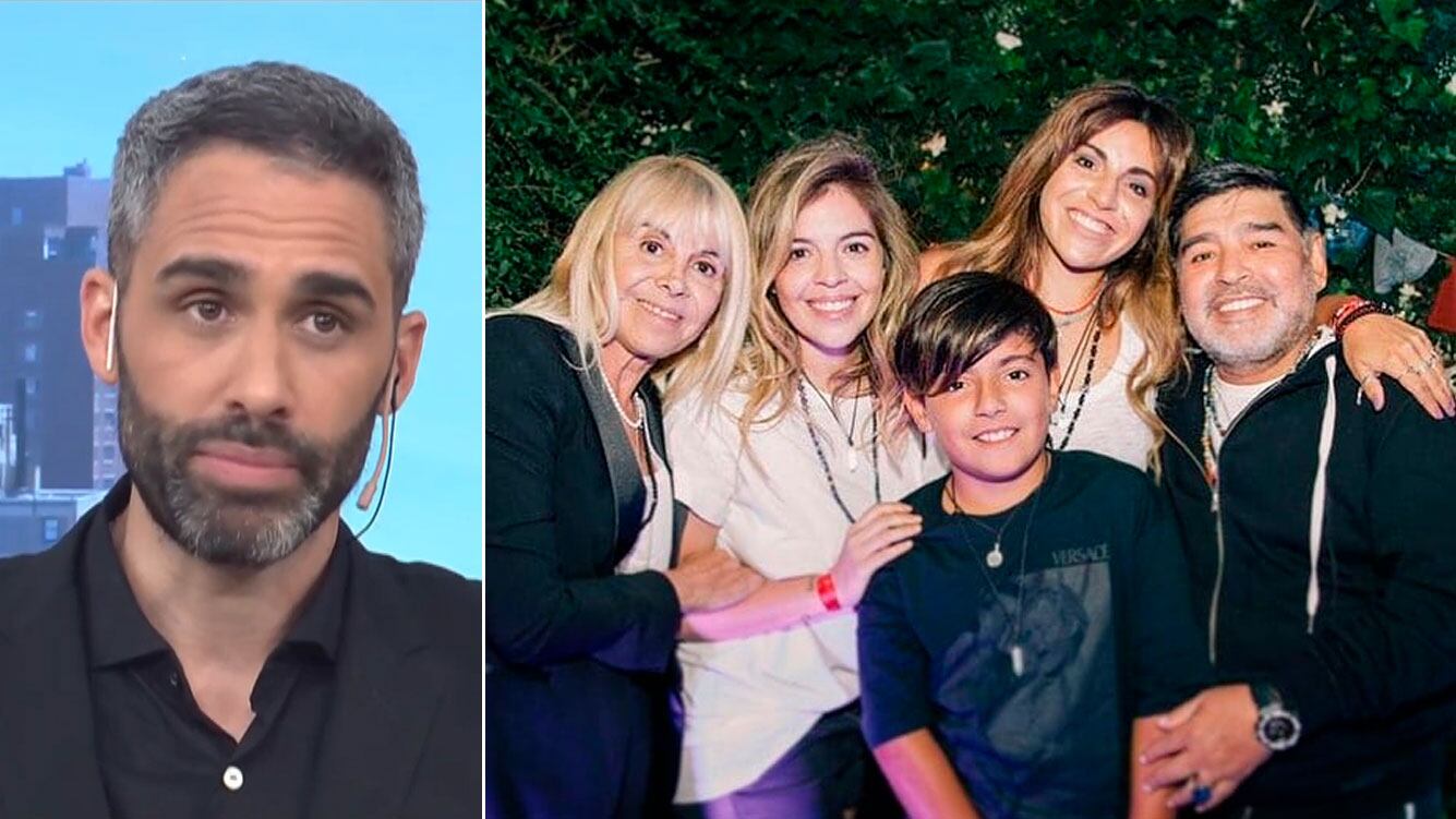 Pollo Alvarez, fuerte a cámara: "Yo cuando digo Maradona pienso en Dalma, Claudia y Gianinna"