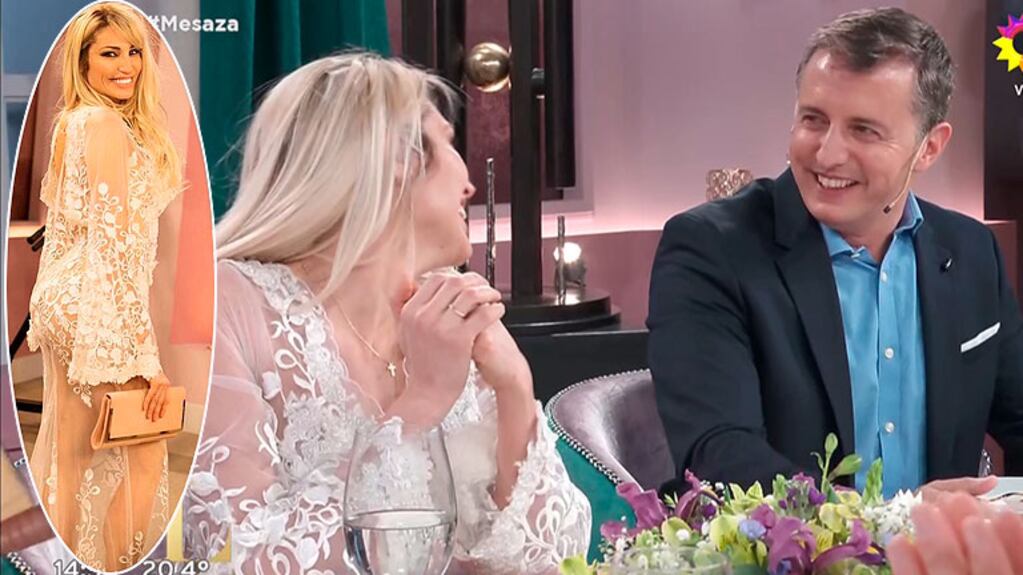 El divertido reto de Vicky Xipolitakis al comentario hot de un invitado de Almorzando con Mirtha Legrand