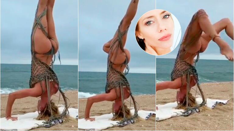 El video de Nicole Neumann practicando yoga en Punta del Este