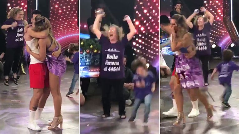 El alocado festejo de la mamá de Jimena Barón y Momo, tras el pase de la actriz a la final de ShowMatch