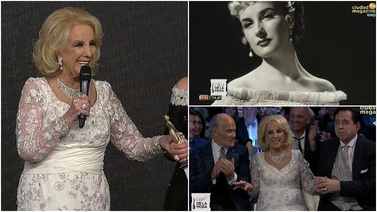 Mirtha Legrand recibió un reconocimiento en los Martín Fierro de la Moda: "Hace 51 años que me visto con diseñadores argentinos"