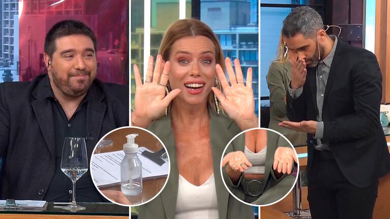 El chiste hot de Nicole a Marote en vivo ¡que puso colorados a todos!: "¿Esto es alcohol en gel o...?"
