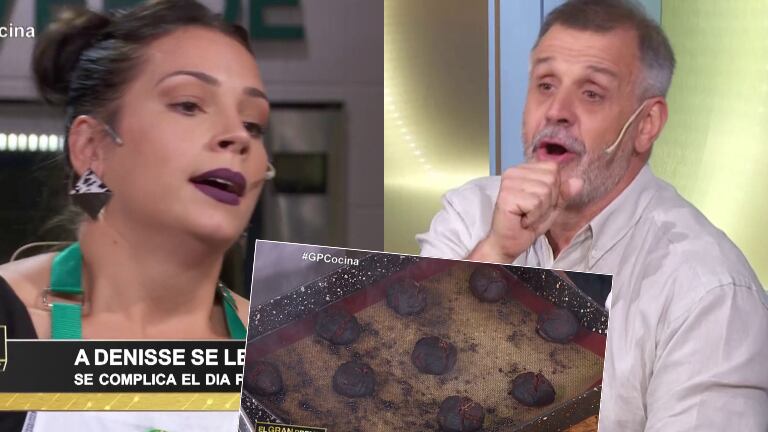 A Denise, de El gran premio de la cocina, se le quemaron unas galletitas y Petersen fue implacable