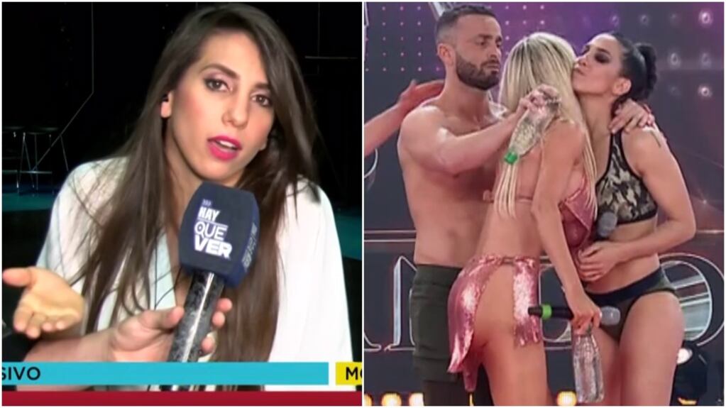 Cinthia Fernández, filosísima con Luciana Salazar tras el beso que se dieron en el Súper Bailando