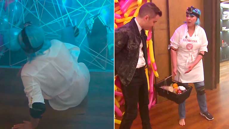 Georgina Barbarossa perdió una zapatilla buscando sus ingredientes en MasterChef