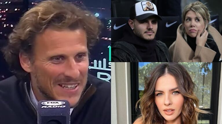 La reacción de Diego Forlán cuando le preguntaron por Wanda Nara y la China Suárez: "Paso"
