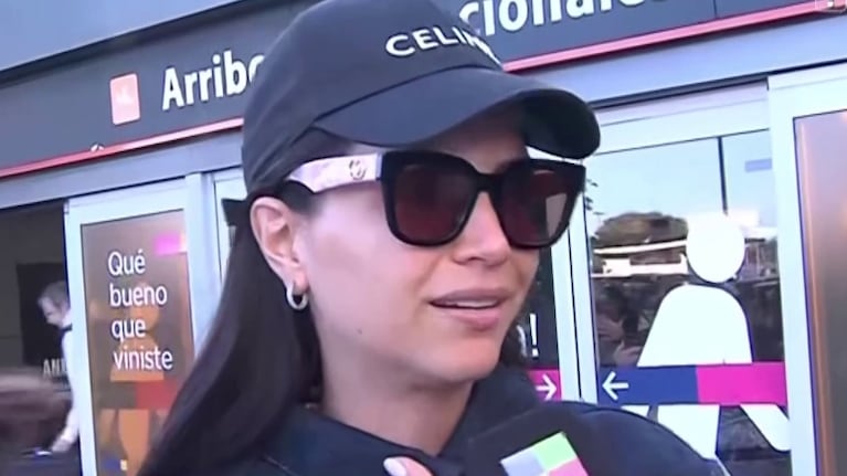 Zaira Nara regresó a la Argentina y habló de la salud de Wanda: "Vengo a acompañar"