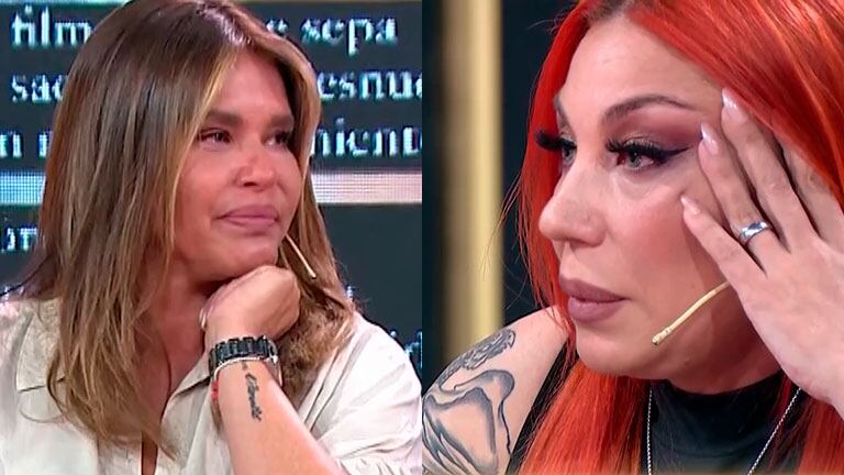 El llanto de Nazarena Vélez en plena nota con Lowrdez Fernández: "Me rompe el corazón"