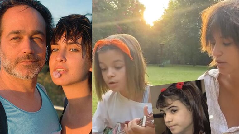 Gastón Pauls compartió un video de su novia cantando con su hija Muna ¡y es igualita a Agustina Cherri!