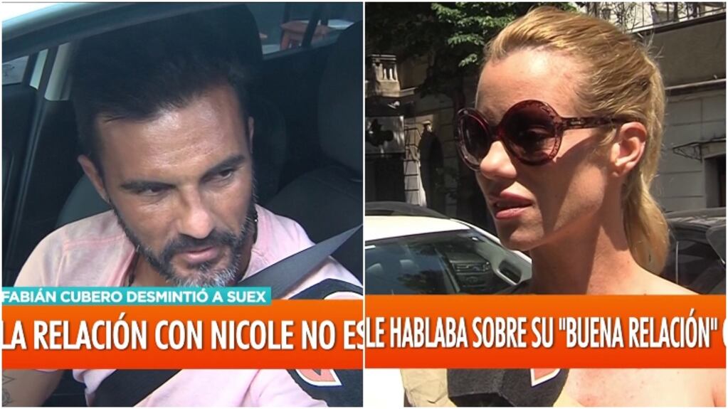 Fabián Cubero desmintió a Nicole, luego de que ella asegurara que tenían más diálogo: "No, la verdad que no; por ahí para el afuera"