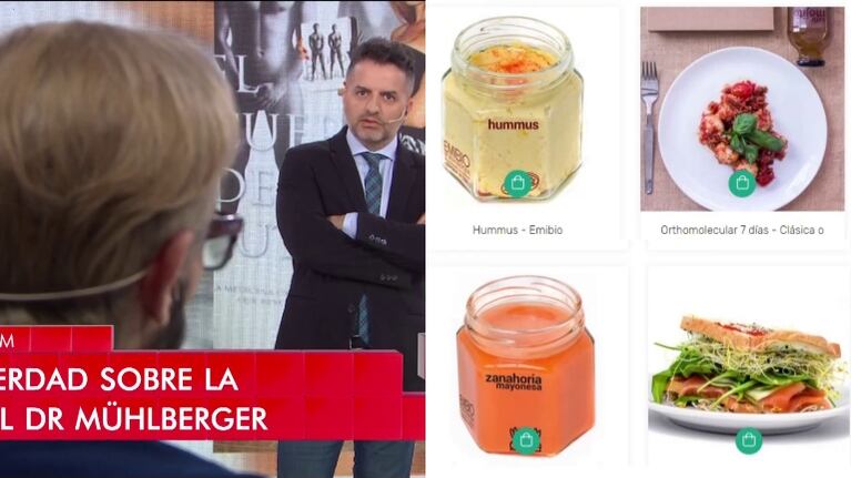 Los platos insólitos de la clínica de Mühlberger: "Hasta en los menúes que ofrecía entra en la estafa"