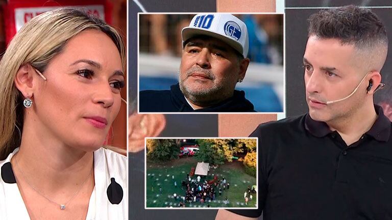 Filoso dardo de Ángel contra Rocío Oliva, tras decir que pasa por el cementerio donde está Maradona