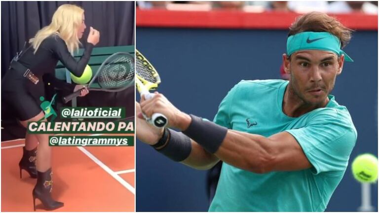 La divertida imitación de Lali Espósito a Rafael Nadal