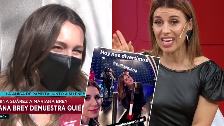 Pampita le respondió a Mariana Brey tras la foto de polémica que subió con Puli Demaría