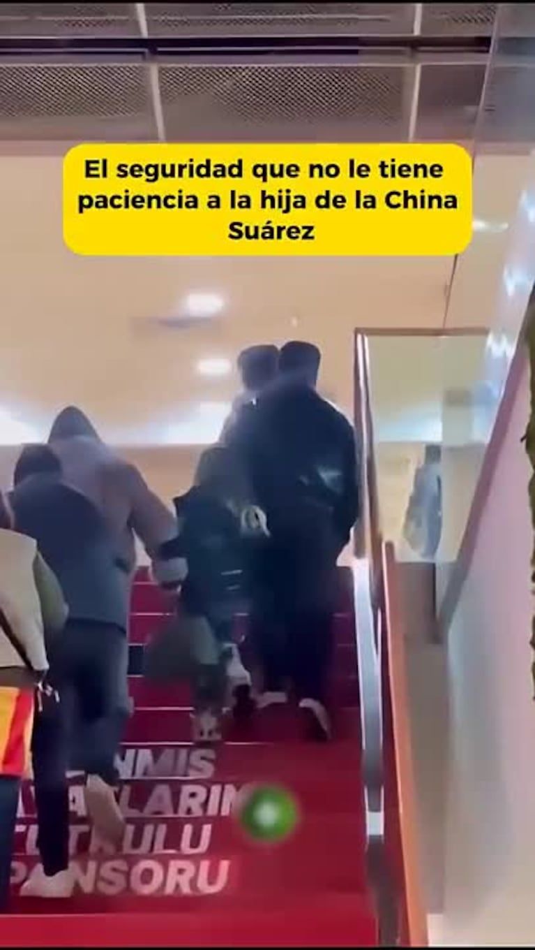 La polémica actitud de un guardaespaldas turco con la hija de la China Suárez que indignó a todos