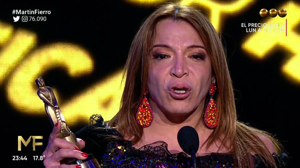 El conmovedor discurso de Lizy Tagliani al recibir el premio Martín Fierro 2019 a Mejor Labor Humorística