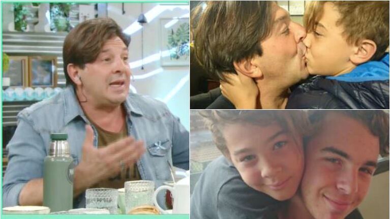 Damián de Santo, sobre darle besos a los hijos: "Yo soy besuquero y mi hijo de 17 ahora esquiva los besos"