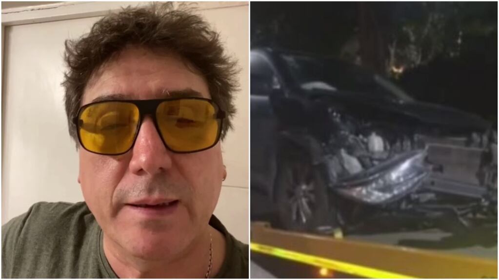 Oscar Mediavilla reapareció luego de su accidente: "Gracias al cinturón y al airbag puedo contar lo que pasó"