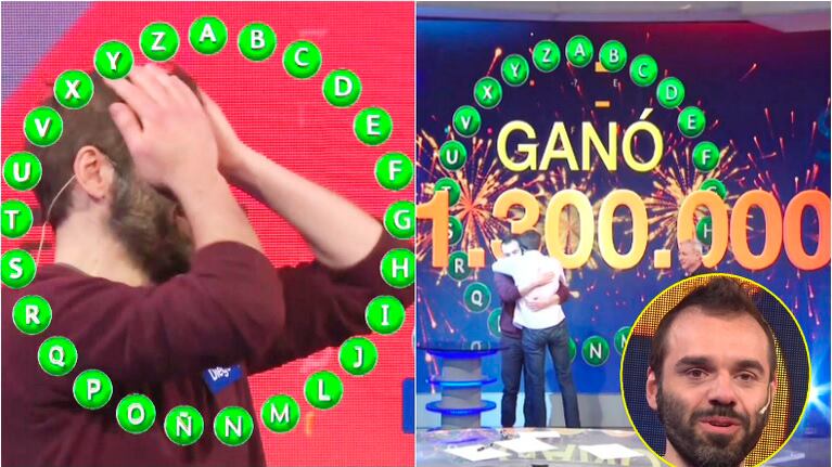 Diego Aira se convirtió en el ganador del millonario Rosco de Pasapalabra