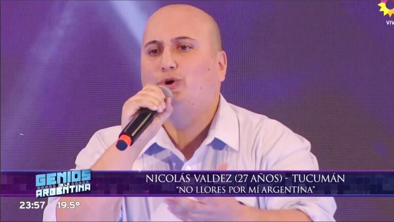 La fuerte historia de Nicolás Valdéz, el participante de Genios de la Argentina