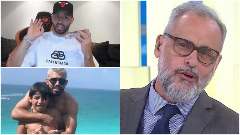 Jorge Rial se mostró molesto por la desagradable actitud del Kun Agüero con su hijo en el día de su cumpleaños
