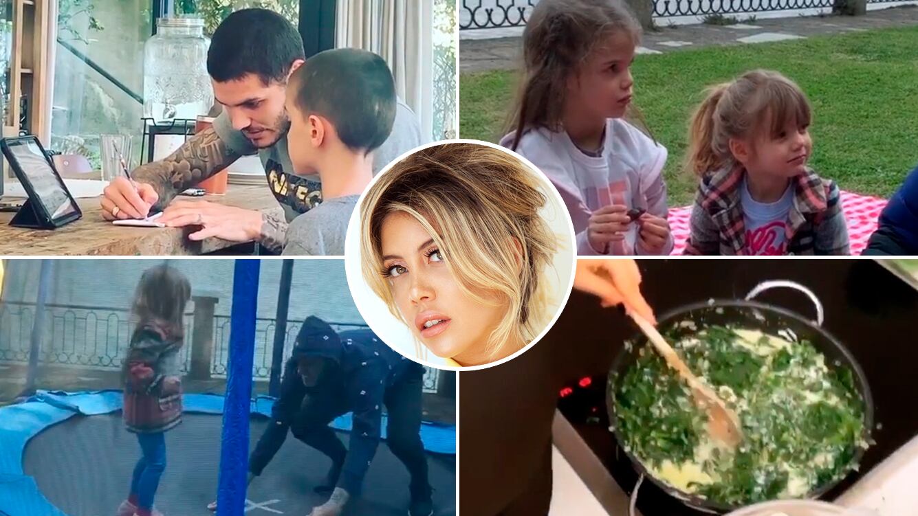 En medio del escándalo con Maxi López, Wanda Nara muestra la intimidad de su cuarentena con Mauro Icardi